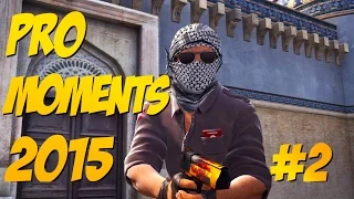 CS:GO - Best PRO Moments! 2015 #2 (Flickshots, Crazy Clutches, Inhuman Reactions, ACEs, Best Frags)