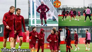 {video} Man United training today 🔥,see Amrabat, Hojlund, Rashford, Varane, Mount, Bruno in action