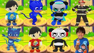 Tag with Ryan Combo Panda vs Red T-Shirt Ryan vs PJ Masks Catboy Update - All Characters Unlocked