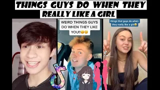 Things guys do when they really like a girl | Tiktok Compilation