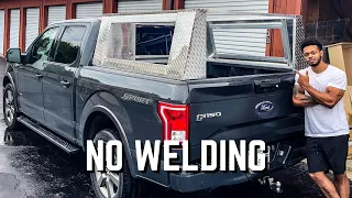 DIY No Weld Aluminum Truck Camper Frame | Overland Camper ep. 1 (Foundation)