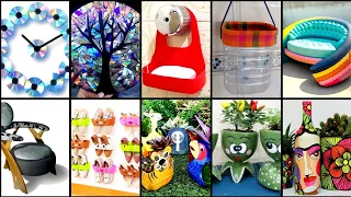 63 +Best Craft old Bottle Decoration & Special Old Tyre ideas 2024