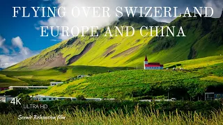 Switzerland #Alps    Switzerland in 4K  Heaven on Earth Scenic Relaxation Film With Calming Music