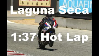 2020 BMW S1000 RR Laguna Seca Hot Lap 1:37.5