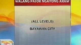 UB: Klase sa lahat ng antas sa Bayawan, Negros Oriental, sinuspinde ngayong araw dahil sa pagbaha