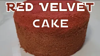 Red Velvet Sponge Cake with Measurements