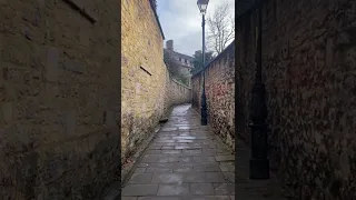 Walking on the secret ancient road in Oxford.