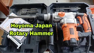 Unboxing and testing a Hoyoma Japan Rotary hammer 1500watts