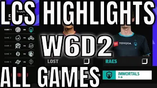 LCS Highlights ALL GAMES W6D2 Spring 2021