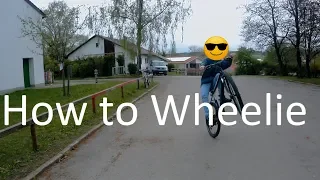 How to Wheelie | Fahren auf dem Hinterrad | Wheelie Tutorial | Deutsch | MTB | Maximal Biker