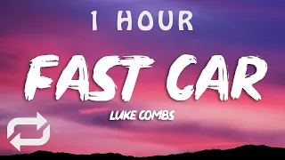 Luke Combs - Fast Car (Lyrics) | 1 HOUR