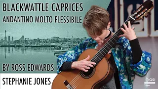 Stephanie Jones performs Ross Edwards'  "Blackwattle Caprices: Mov. 1" on a 2023 Sergio Pérez guitar