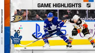 Ducks @ Maple Leafs 12/13 | NHL Highlights 2022