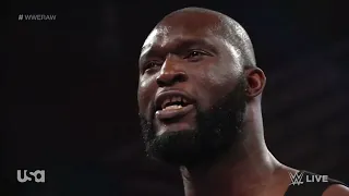 WWE RAW OMOS VS APOLLO CREWS & COMMENDER AZEEZ 03/21/22