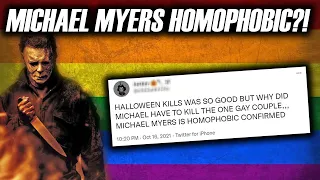 Twitter calls MICHAEL MYERS Homophobic FOR KILLING GAY COUPLE In "HALLOWEEN KILLS" ?!