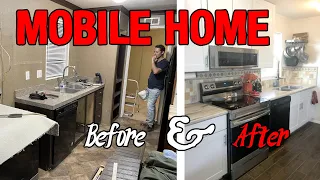 Mobile Home Makeover - Before & After