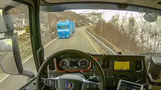 POV Driving Scania S520 - Strynefjellet