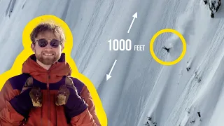 Little brother falls 1000 feet down a mountain - A Day Visiting The Ski Movie Production