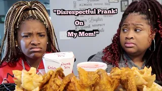 DISRESPECTFUL PRANK ON MY MOM! | FRIED CHICKEN WITH SWEET AND SOUR SAUCE MUKBANG