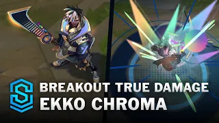 (Mythic Scam) Breakout True Damage Ekko Skin Spotlight - Pre-Release PBE - League of Legends