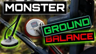 HOW to get a PERFECT BALANCE | GOLD MONSTER 1000 | GROUND BALANCING