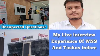 My Live interview Experience Of Wns indore And TaskUs indore | Salary? | interview Questions❓