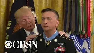 Trump presents Medal of Honor to Iraq war veteran