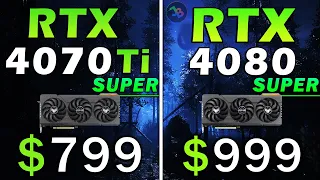 RTX 4070 Ti Super vs RTX 4080 Super | REAL Test in 10 Games | 1440p | Rasterization, RT, DLSS, FSR3