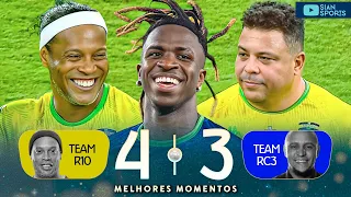 VINICIUS JR, RONALDINHO, RONALDO AND OTHER FOOTBALL LEGENDS GIVE A SHOW AT THE BEAUTIFUL GAME