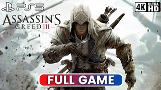 ASSASSIN'S CREED 3 REMASTERED Full Gameplay (PS5 4K) No Commentary