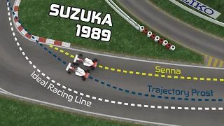 Senna vs Prost 3D Reconstruction - F1 Japan 1989