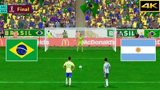 FIFA 23 - ARGENTINA vs. BRAZIL - Penalty Shootout - Messi vs. Neymar - Qatar World Cup Final