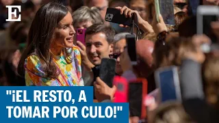 La reacción de la Reina Letizia a una vecina de Córdoba que la alaba: "La quiero mucho" | EL PAÍS
