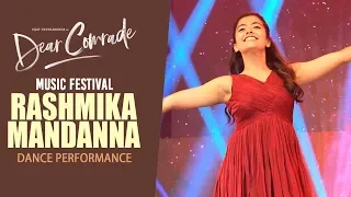 Rashmika Mandanna Dance Performance @ Dear Comrade Music Festival