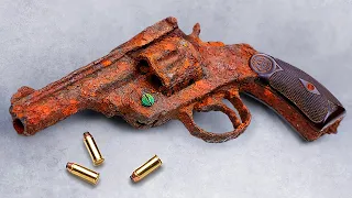 Реставрация ржавого револьвера