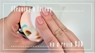 Removing a resin BJD faceup