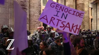 Aserbaidschan verkündet Sieg in Bergkarabach, Armenier protestieren