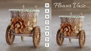 Easy Jute Flower Vase Ideas from Waste Material | Jute Flower Pot Design | Diy Jute Craft