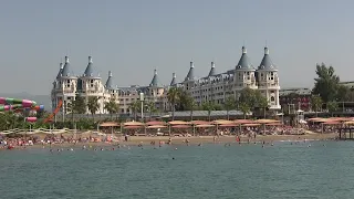 Sea Beach   Haydarpasha Palac Hotel Alanya Turkey september 2020