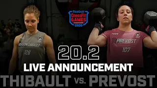 Carolyne Prevost vs. Carol-Ann Reason-Thibault — CrossFit Open Announcement 20.2