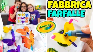 LA FABBRICA DELLE FARFALLE CRAYOLA: Come Creare Farfalle Colorate