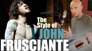 Singing Style of John Frusciante.  RHCP. Vocal & Production Tips.  Mixed Voice & Tone Variety