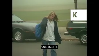 1980s USA, American High School, Teenagers Arriving for Class