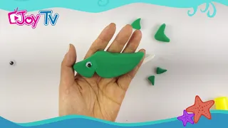 Creazione di Baby Shark e apprendimento dei colori con Play-Doh | Joy TV Clay Art | COMICOMI