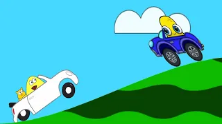 Pou vs Moy 7 - Juego de coches de Pou y Moy. Carreras de mascotas.