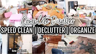 *NEW* ✨ TRASHED HOUSE CLEAN, DECLUTTER, + RESET! || SPEED CLEANING MOTIVATION || Organizing Chaos