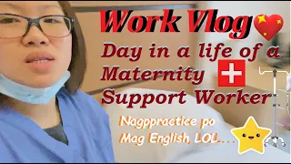 Day in a Life of a Maternity Support Worker in UK | Work vlog