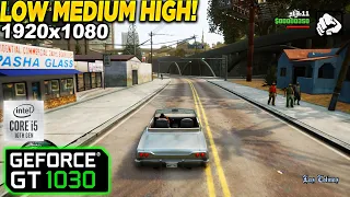 GTA San Andreas Definitive Edition GT 1030 - 1080p Low, Medium, High,