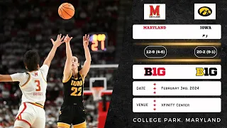 Maryland vs No. 3 Iowa | Big Ten | 2.3.24