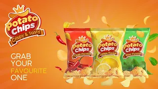 3D Motion Graphic | Potato Chips Motion Graphic | 3D Product Advertisement